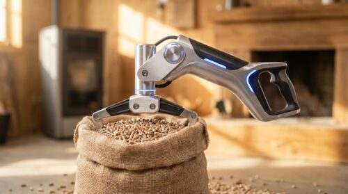 revoluční inovace pro uživatele pelletových kamen: objevte nové řešení, které usnadňuje manipulaci s pytli pelet a zlepšuje komfort topení.